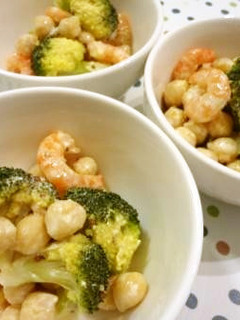 ひょこ豆と海老のサラダ♪-レシピのメイン写真