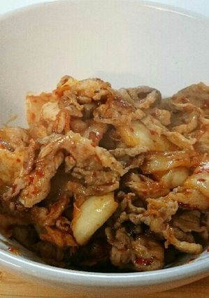 居酒屋レシピ☆簡単うまうま豚キムチ☆-レシピのメイン写真