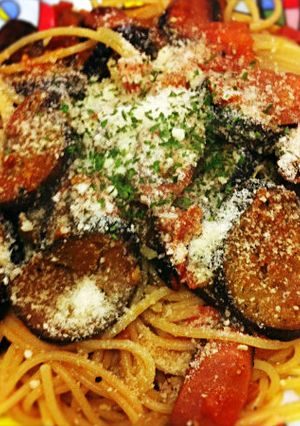 簡単★茄子とトマトのパスタ-レシピのメイン写真