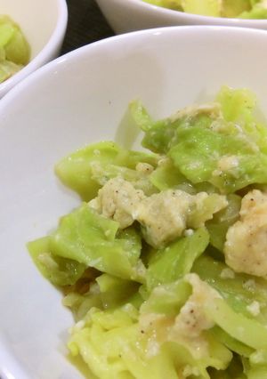 簡単おかず…キャベツの卵炒め-レシピのメイン写真