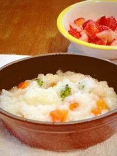 離乳食☆野菜たっぷり味噌味のおかゆ☆-レシピのメイン写真