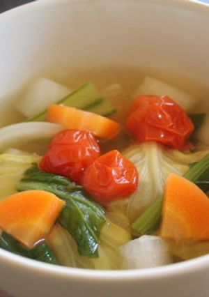 **簡単☆コンソメなんでも野菜スープ**-レシピのメイン写真