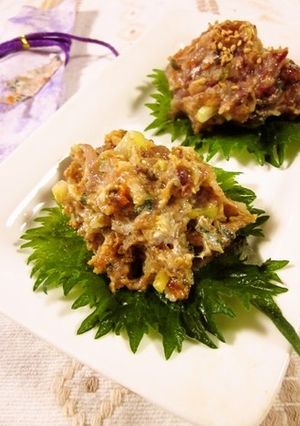 鯵のなめろう(酒かすアレンジ有）-レシピのメイン写真