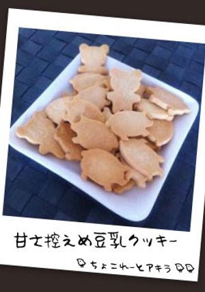 甘さ控えめ豆乳クッキー-レシピのメイン写真