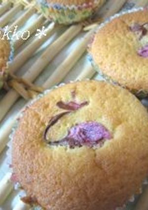 桜あんこのカップケーキ-レシピのメイン写真