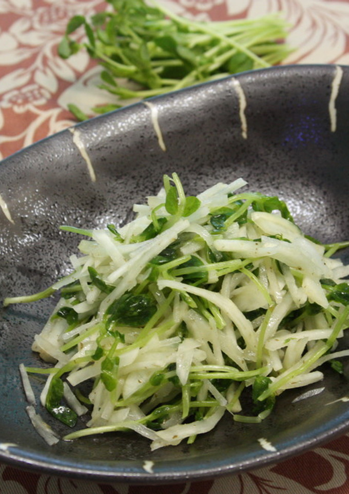 キクイモと豆苗のサラダ-レシピのメイン写真