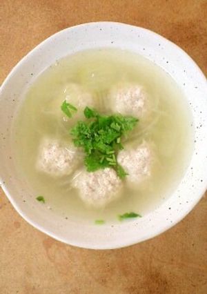 鶏団子のスープ-レシピのメイン写真