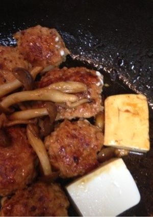 簡単ヘルシー和風ハンバーグ With豆腐-レシピのメイン写真
