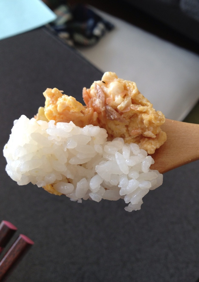 お弁当に鮭と卵の丼-レシピのメイン写真