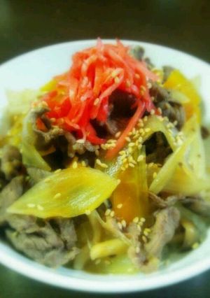 たっぷり野菜★うちの牛丼-レシピのメイン写真