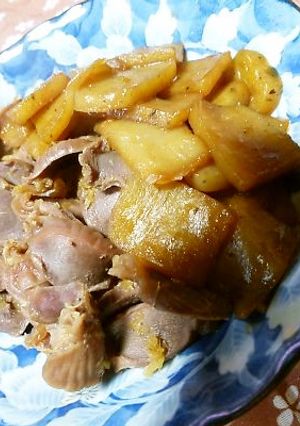 砂肝とこんにゃくの煮物-レシピのメイン写真