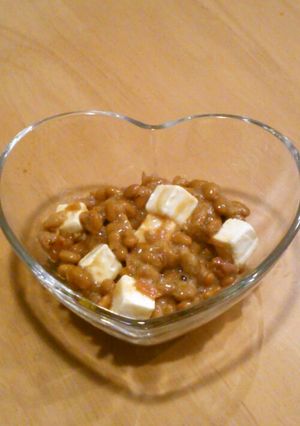 納豆のクリチ合え② 梅風味-レシピのメイン写真
