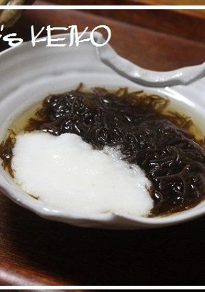 もずくの煮びたしとろろ添え-レシピのメイン写真