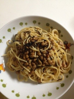 ズボラな納豆パスタ-レシピのメイン写真