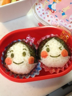キャラ弁☆簡単ふたごの女の子-レシピのメイン写真
