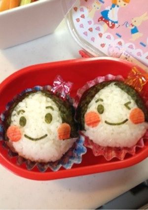 キャラ弁☆簡単ふたごの女の子-レシピのメイン写真