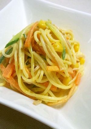 カレー風味★パスタdeサラダ-レシピのメイン写真