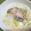 鮭と白菜の食べるミルクスープ♪