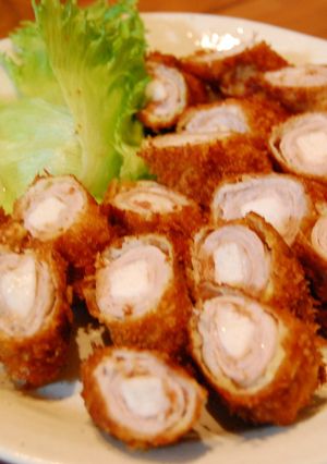 長いもと豚肉の梅味まきまきフライ-レシピのメイン写真