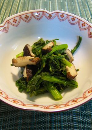 春菊と椎茸のサッパリ和え-レシピのメイン写真