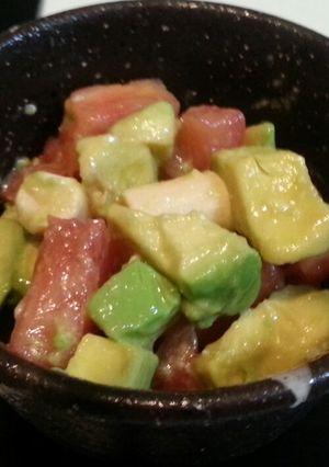 アボカドとトマトとチーズのわさび塩麹あえ-レシピのメイン写真