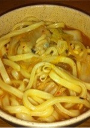 豆乳キムチうどん-レシピのメイン写真
