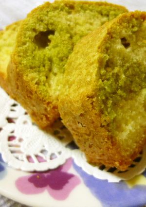 ★混ぜ混ぜして抹茶入りパウンドケーキ★-レシピのメイン写真