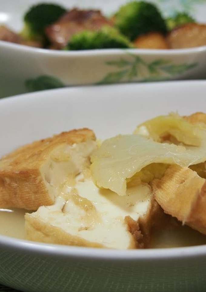白菜と厚揚げの生姜風味-レシピのメイン写真