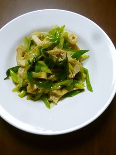 簡単☆葱とお揚げの炒め物-レシピのメイン写真