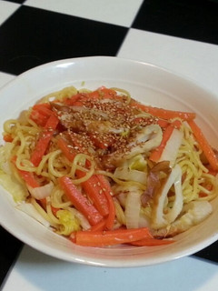ちくわと白菜の塩麹焼きそば-レシピのメイン写真