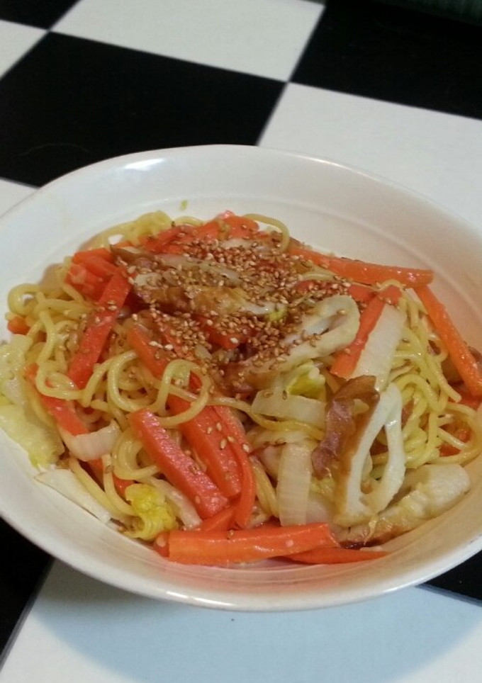 ちくわと白菜の塩麹焼きそば-レシピのメイン写真