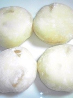 水きりヨーグルトと洋梨の求肥包み-レシピのメイン写真