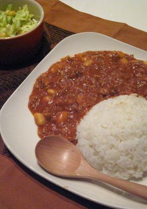 ひき肉と大豆のフライパンカレー-レシピのメイン写真