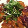 鶏もも肉の辛子酢ソテー