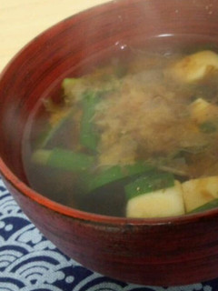高野豆腐とニラのお味噌汁☆-レシピのメイン写真