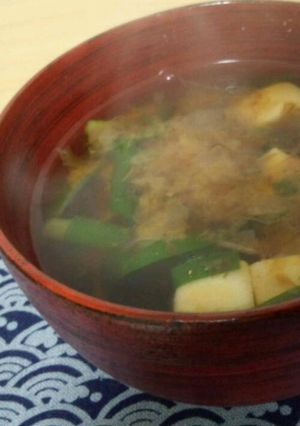 高野豆腐とニラのお味噌汁☆-レシピのメイン写真
