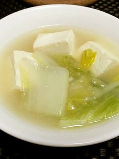 白菜と豆腐の塩麹スープ-レシピのメイン写真