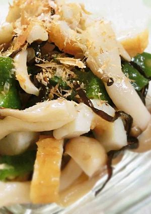 【冷蔵庫掃除】オクラとしめじの梅昆布和え-レシピのメイン写真
