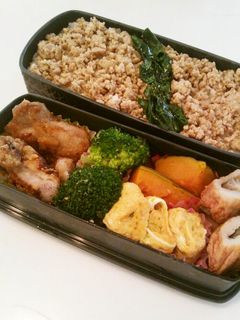 パパのお弁当(鶏そぼろ丼)-レシピのメイン写真