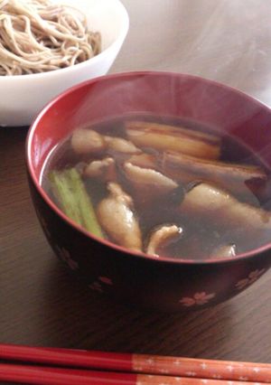 ♡焼きねぎと豚肉が美味い♡あったかつけ汁-レシピのメイン写真