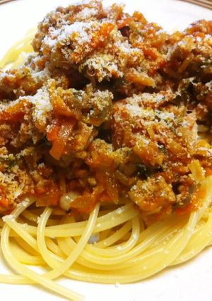 野菜たっぷりの☆和風ミートソースパスタ♫-レシピのメイン写真