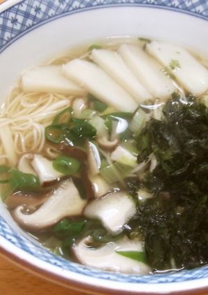 青ネギ潮(うしお)温そうめん 簡単控えめ-レシピのメイン写真