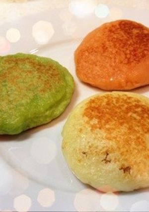 かわいく栄養満点♪ トリコロール芋餅-レシピのメイン写真