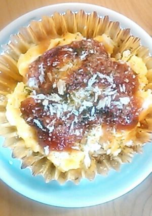 お弁当に♡たまごサラダのケチャップ焼き-レシピのメイン写真