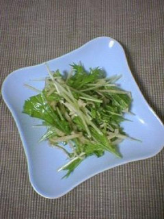 はごたえ おもしろ水菜サラダ★-レシピのメイン写真