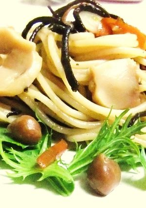 鉄分たっぷりひじきのパスタ-レシピのメイン写真