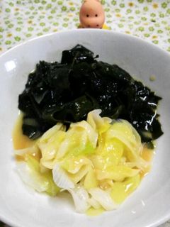 簡単★酢味噌あえ(ワカメとネギ)-レシピのメイン写真