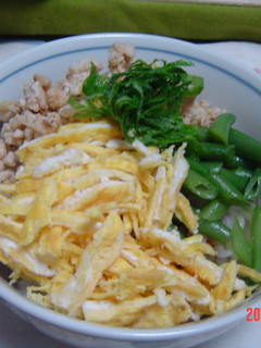 簡単三色丼-レシピのメイン写真