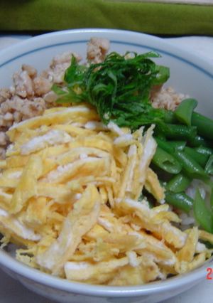 簡単三色丼-レシピのメイン写真