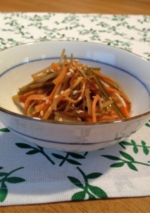 昆布の入った金平ごぼう-レシピのメイン写真
